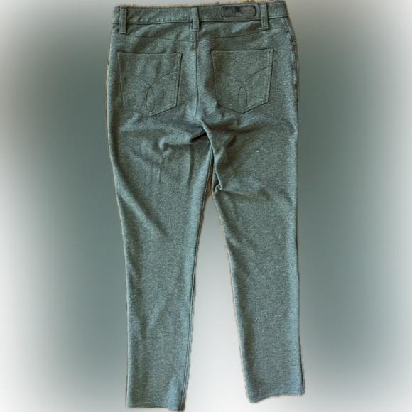 Calvin Klein Women's Stretch Ponte Pants, Dark Grey Heather, Size 8 - Picture 2 of 7
